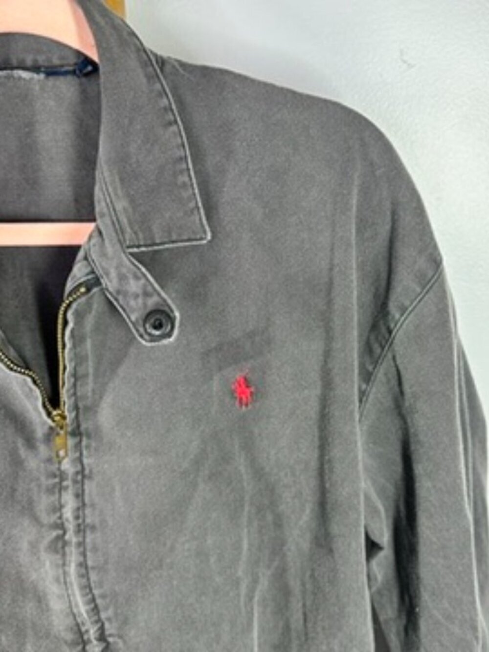 Vintage Polo Ralph Lauren Grey Jacket sz M - Picture 4 of 4